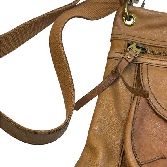 Fossil Leather Sasha Crossbody Messenger Bag brown - Picture 5 of 6